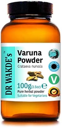 DR WAKDE's Varuna Powder (Crataeva nurvula) - 100g (3.5oz) | Pure, Raw & Dried Powder | Ayurvedic Herb | Vegan |
