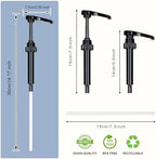 Syrup Pump Compatible with Torani, Davinci and Skinny (Set of 2) - fits Bottles (25.4 oz-750ml) (Black)