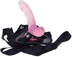 6 Inch Soft Smooth Toys Double Pleasure Realistic Silicone Flexible Female Toys for Couples, Adjustable Waist Pants for Women Men,Small Size SXFH6Y (Pink)