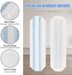 H2prO Mop Replacement Pads Compatible with OCedar H2prO Flat Mop System,Microfiber Mop Heads Replacements for OCedar H2prO Flat Mop,Machine Washable and Reusable for H2prO Refills, 2 Pack