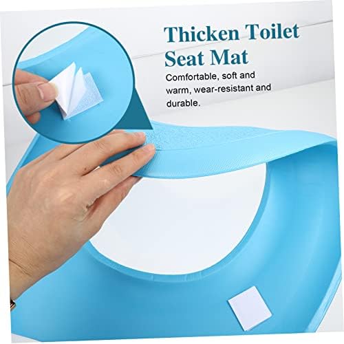 Mobestech EVA Waterproof Toilet Seat Cushion Thick Breathable Mat for Summer Comfortable Potty Seat Cover Fits Standard Toilets for Home Use