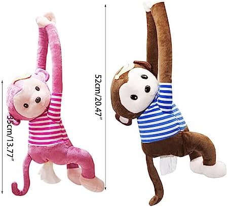 Monkey Butt Tissue Holder For Bathroom Home-Decoration Tissue Box Cover Paper Facial-Tissue Dispenser Funny Organizer Household Car Dual-use Monkey Tissue Box Cover