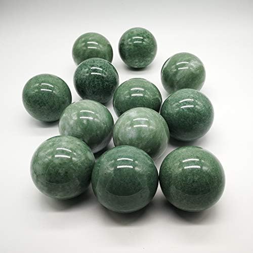 2" Greenish Stone Baoding Balls,Hand Exercise Tool