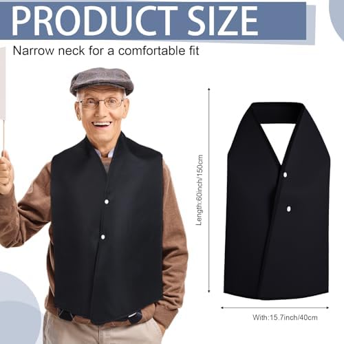 10 Pcs Adult Bibs Scarf for Eating Washable and Reusable Dining Clothing Protector Adult Bib for Elderly Seniors and Disabled Men Women Eating