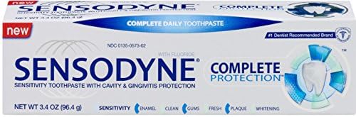 Sensodyne Complete Protection Sensitivity Toothpaste with Cavity & Gingivitis Protection Extra Fresh 3.4 oz (Pack of 4)