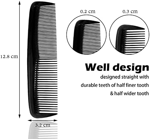 Soft 'N Style Hair Care 4-Pack Comb - Not Breakable - mens comb/fine tooth comb/peines para cabello