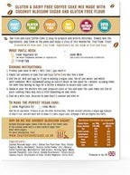 Free & Easy Gluten & Dairy Free Coffee Cake Mix - 350 Grams