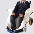 Wheelchair Blanket, Wheelchair Cover for Adults Lightweight Wheelchair Blanket with Zipper and Villus Wheelchair Cover for Adults Wheelchair Cosy Wheelchair Warm For The Aged Patient(blue)