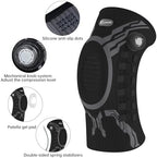 Kuangmi Smart Knee Brace with Adjustable Compression Knob, Micro-Adjustable Support for Perfect Fit, Pain Relief from Arthritis, Meniscus Tear, 2 Pack, B-M