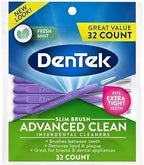 DenTek - Slim Brush Interdental Cleaners - 32PK - Pack of 2 by DenTek