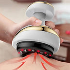 Electric Massage Scraping Body Massage Smart Electric Vacuum Cupping Heating Suction Cup Device Back Neck Arm Massger,B