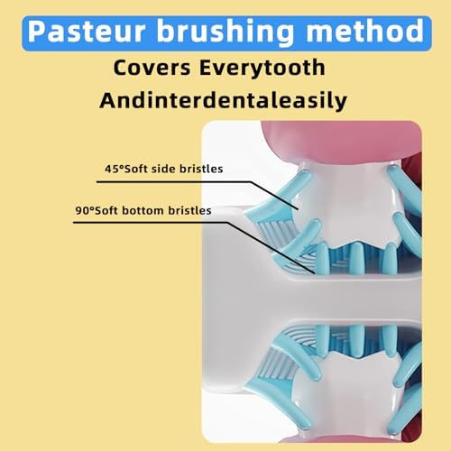 6 Pcs U Shaped Replacement Toothbrush Heads Kids Silicone Brush Head, 360 Degree Oral Teeth Cleaning for Children Electric Manual Toothbrushes Replace 2-6 Age