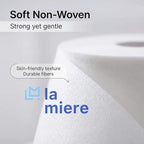 LA MIERE Non-Woven Epilating Roll for Body and Facial Hair Removal, Tear-Resistant, Lint-Free, 3” x 100 Yards, White