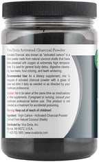 Viva Doria Virgin Activated Charcoal Powder, Coconut Shell Derived, Food Grade, 16 Oz