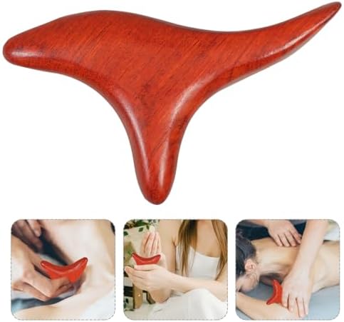 EXCEART Wooden Massage Stick 2Pcs Set Trigger Point Massage Tool for Muscle Roller Therapy Body Massager for Legs Arms Neck Back Relief