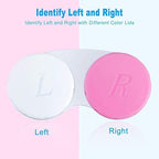 12PCS Contact Lens Case, Colorful Contact Lens Box Left/Right Eyes Holder Container, Outdoor Mini Contact Lens Soak Storage Kit for Travel&Home.