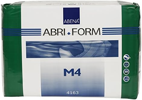 Abena Abri-Form Comfort Plastic-Backed Briefs, Level 4, (Medium To Large Sizes) Medium, 14 Count