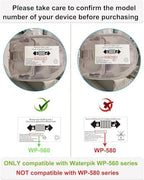 VHBW Magnetic Charger for Waterpik Water Flosser WP-560, Charging Cord Compatible with Waterpik Cordless Water Flosser WP-560 WP-562 WP-563 WP-567 WP-569 Power Cord (Not for WP-580 Series)