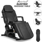 Artist hand Facial Bed for Esthetician Massage Table Beauty Bed Medical Aesthetic Tattoo Chair with 3 Motor Electrical Adjustments,Black