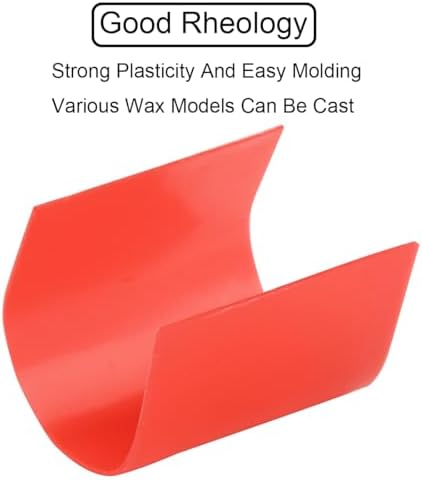 Dental Base Plate Wax 20Pcs Denture Material Red Utility Wax Base Plate Wax Sheets for Orthodontic Modeling Filling Modelling Laboratory Supply
