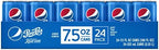 Pepsi Made with Real Sugar, 7.5 Fl Oz Mini Cans, 24 Pack