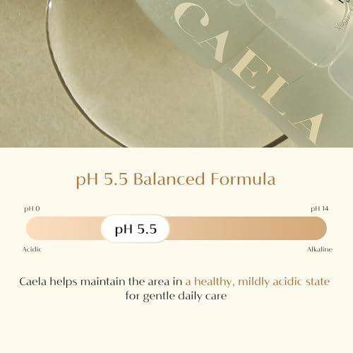 CAELA Feminine Wash Gel, pH-Balanced Formula for Odor Control and Daily Freshness, Triple Lactobacillus Complex, Vegan K-Beauty Intimate Cleanser, Sea Buckthorn & Damask Rose, Sulfate-Free, 6.76 Fl Oz