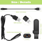 Honoson Head Shaver Power Cord Replacement Electric Shaver Charger Razor Cord USB Cable Charging Data Line and 5 Pieces Cleaning Brush Hair Clipper Compatible with Pitbull/norelco 9188 3188