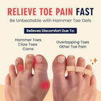 Dr. Frederick's Original Hammer Toe Corrector Gels - 2 Pairs - All-Day Relief for Crooked & Overlapping Toes - Soft Cushioning - Symptomatic Support for Toe Alignment - Beige - 3 Loop Design