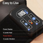 MASGRE Knee Massager with Heat and Vibration Massage, Knee Brace Pain Relief for Joints Elbow Shoulder Ligament