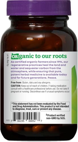 Oregon's Wild Harvest, Certified Organic Ginger Capsules for Stomach Support, Non-GMO, 1000 MGS, 90 Count