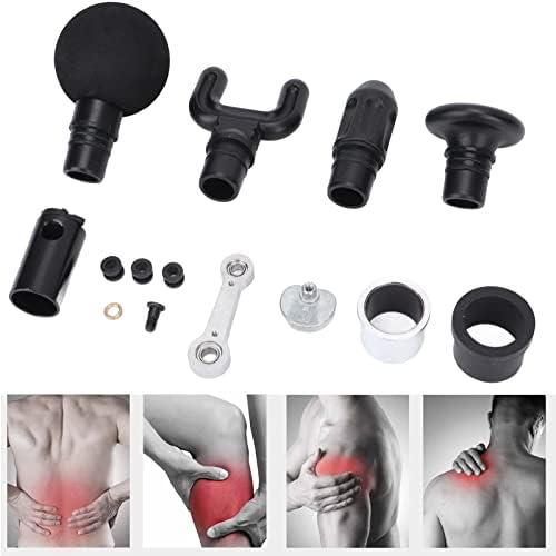 ZJchao Muscle Massager Gun Replaceable Head Set, Mini Fascia Gun Hardware Accessories, Silicone Parts Link Rod Piston Connecting Rod Massager Gun Attachment