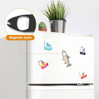Tinksky Bottle Opener Fridge Magnet Stainless Steel Rainbow Trout Fish Shape 2 in 1