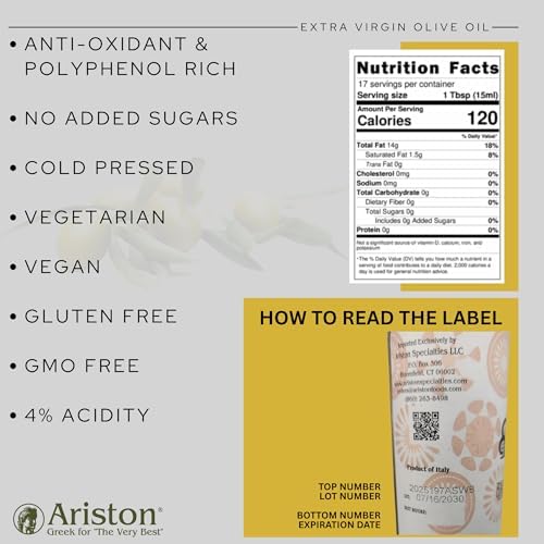 Ariston "The Very Best" Extra Virgin Olive Oil | Anti-Oxidant Rich, Cold Pressed, Premium Quality | Product of Greece (250ml) 8.45 fl oz, Roasted Chili