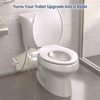 Bidet Attachment for Toilet Seat Water Pressure - Non Electric Bidets Self Cleaning Sprayer - Portable Slim Dual Nozzle Bidet Attachments Toilets - Adjustable Bidets Wash Butt Cleaner for Bathroom