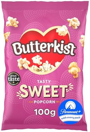 Butterkist Sweet Popcorn - 100g x 8 Bags