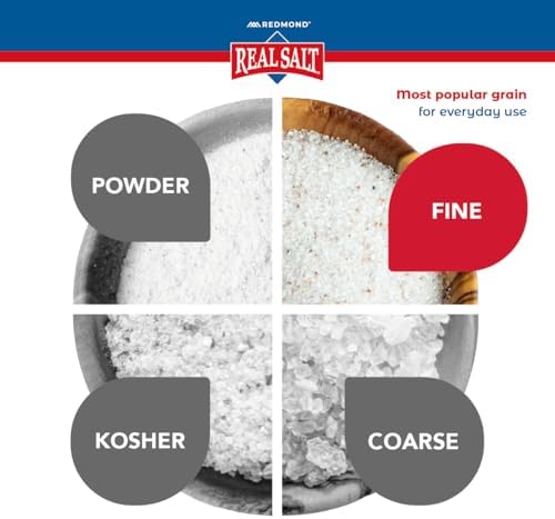 Redmond Real Sea Salt - Natural Unrefined Gluten Free Fine, 0.21 Ounce Pocket Shaker (6 Pack)