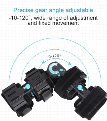 PopieL Adults Hinged Rom Knee Braces, Knee Support Brace for Left Right Leg, Adjustable Orthopedic Rehab Knee Joint Fixation Braces for Meniscus Tear and Fracture, One Size