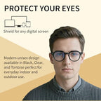 Xenvue Blue Light Blocking Glasses for Men – Premium + Stylish Computer and Screen Eyewear, Reduce Eye Strain