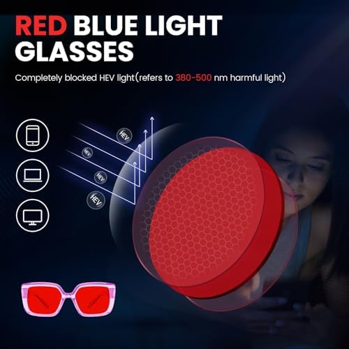 Eyekepper Metalless Screwless Blue Light Blocking Glasses Spring Hinges for Computer Gaming