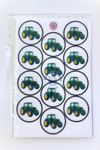 24 Tractor Cupcake Toppers, Farmer Edible Cake Decorations, Edible Farmer Decorations, Tractor Cupcake Toppers, Farm Animals Cake Toppers