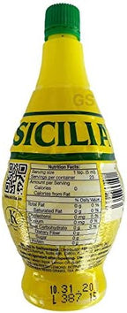 Sicilia Lemon Juice, 4 Fl Oz (Pack of 6)