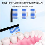 Compatible for Spotlight Oral Care Electric Toothbrush Replacement Brush Heads,for Sonic Toothbrus(Black)
