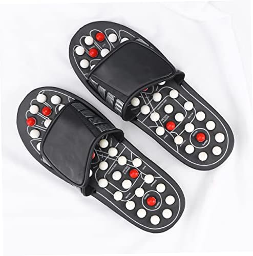 FRCOLOR Rotating Tai Chi Gossip Foot Massager Shoes Plantar Relief Magnetic Reflexology Slippers