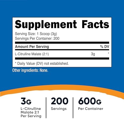 Nutricost L-Citrulline Malate (2:1) Powder (600 Grams)