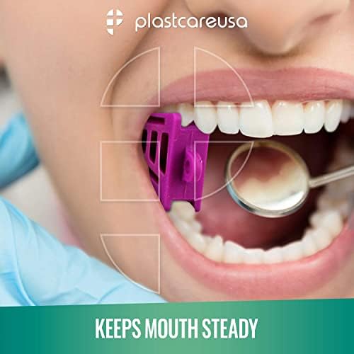 Large Purple Dental Bite Blocks - Autoclave Dental Silicone Mouth Props - Mouth Prop Bite Block Dental (Bag of 6) by PlastCare USA