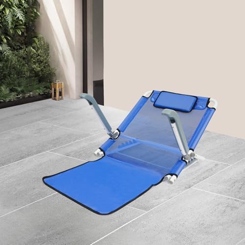 Adjustable Lifting Bed Backrest with Armrest, Folding Rest Sitting up, Adjusted in 5 Positions (20°~75°), Multifunction Portable Backrest Support, for Neck, Head, Lumbar Elderly Patient