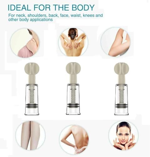 Cupping Therapy Set Suction Cups with Magnetic Pump Chinese Acupoint Sets for Cellulite Massage Muscle and Joint Pain Relief (2 Twists)