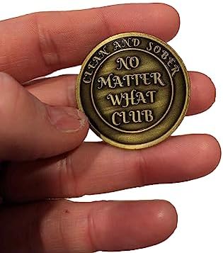 No Matter What Club AA Recovery Medallion in 1 to 60 Years with Custom Engraving (23 Years)