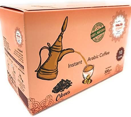 Kif Almosafer Instant Arabic Coffee Cardamom Flavor 300 Gram (10x30grams) (Cloves)