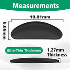 Eyeglass Nose Pads for Glasses - 1.3mm Ultra Thin Silicone Anti-Slip Stick-On Grips, Replacement Anti Slip Nosepads for Plastic Frames Eyeglass Glasses Sunglasses 12 Pairs